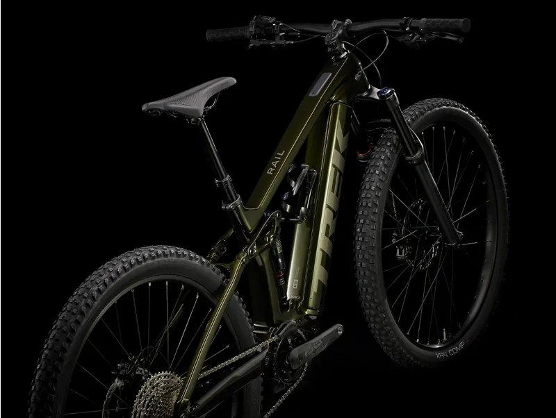 Trek Rail 9.5 Gen 4 Full Suspension Electric Mountain Bike 2025 in Black Olive-2